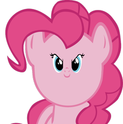 Size: 570x573 | Tagged: safe, pinkie pie, earth pony, pony, faic, female, mare, pink coat, pink mane, shrunken face, woll smoth