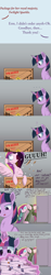 Size: 1280x6856 | Tagged: dead source, safe, artist:ncmares, princess cadance, twilight sparkle, twilight sparkle (alicorn), alicorn, pony, ..., ask, ask majesty incarnate, chest fluff, clothes, comic, crate, dialogue, female, fragile, gasp, hoodie, magic, mare, messy mane, open mouth, question mark, raised hoof, refrigerator, socks, spread wings, telekinesis, tumblr, wide eyes