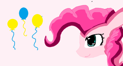 Size: 867x468 | Tagged: safe, artist:kittykat32321, pinkie pie, earth pony, pony, cutie mark, female, mare, ms paint, pink coat, pink mane