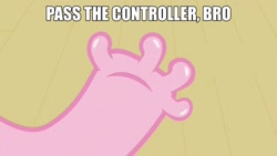 Size: 1920x1080 | Tagged: safe, screencap, pinkie pie, earth pony, pony, too many pinkie pies, fingers, hand, hoof fingers, image macro