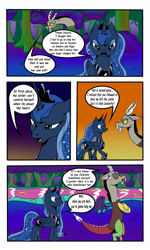 Size: 3000x5000 | Tagged: safe, artist:astroanimations, discord, princess luna, alicorn, pony, comic:celestia's yearning, comic, neighagra falls