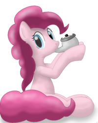 Size: 700x877 | Tagged: safe, artist:tg-0, pinkie pie, earth pony, pony, female, kettle, mare, pink coat, pink mane, solo