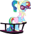 Size: 2400x2638 | Tagged: safe, edit, rainbow dash, rarity, pony, unicorn, sleepless in ponyville, bipedal leaning, camping outfit, clothes, dress, glasses, open mouth, rainbow dash always dresses in style, recolor, simple background, smiling, solo, transparent background, vector, vector edit