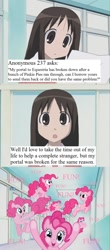 Size: 714x1618 | Tagged: safe, pinkie pie, earth pony, pony, ask, azumanga daioh, comic, fun fun fun, kasuga ayumu, osaka, tumblr