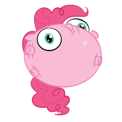 Size: 936x936 | Tagged: safe, artist:zomgitsalaura, pinkie pie, balloonie pony, earth pony, original species, pony, female, mare, pink coat, pink mane