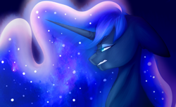 Size: 3500x2135 | Tagged: safe, artist:micky-ann, artist:thunderstorm210, princess luna, alicorn, pony, collaboration, floppy ears, frown, gritted teeth, nose wrinkle, solo, wavy mouth