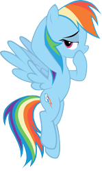 Size: 1238x2073 | Tagged: safe, artist:klaifferon, rainbow dash, pegasus, pony, bedroom eyes, simple background, solo, transparent background, vector