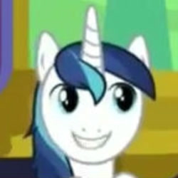Size: 512x512 | Tagged: safe, screencap, shining armor, pony, unicorn, celestial advice, :d, cropped, grin, looking at you, needs more jpeg, smiling, twily face