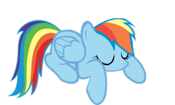 Size: 1024x615 | Tagged: safe, artist:tenebristayga, rainbow dash, pegasus, pony, simple background, sleeping, solo, transparent background, vector