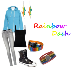 Size: 544x502 | Tagged: safe, rainbow dash, clothes, converse, humanized, polyvore, shoes