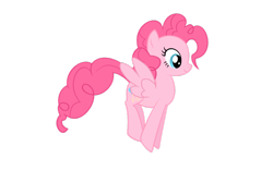 Size: 900x563 | Tagged: safe, artist:demondave999, pinkie pie, pegasus, pony, simple background, transparent background, vector