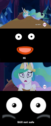 Size: 612x1489 | Tagged: safe, princess celestia, alicorn, pony, celestia's nightmare, dream, exploitable meme, meme, mr. popo