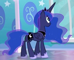 Size: 423x343 | Tagged: safe, screencap, princess luna, alicorn, pony, the crystalling, cropped, female, mare, plot, solo