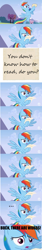 Size: 496x2923 | Tagged: safe, rainbow dash, pegasus, pony, blue coat, female, letter, mare, multicolored mane