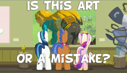 Size: 1280x738 | Tagged: safe, princess cadance, shining armor, spearhead, alicorn, pony, unicorn, a flurry of emotions, a thousand nights in a hallway, art or a mistake, exploitable meme, image macro, meme, princess zelda, the legend of zelda, the legend of zelda: breath of the wild