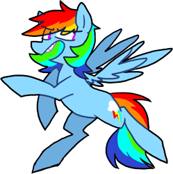 Size: 799x801 | Tagged: safe, artist:ghost, rainbow dash, pegasus, pony, female, mare, simple background, solo, transparent background