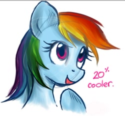 Size: 458x425 | Tagged: safe, artist:oreokeki, rainbow dash, pegasus, pony, female, mare, simple background, solo