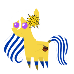 Size: 1080x1080 | Tagged: safe, artist:archooves, oc, oc only, pegasus, pony, nation ponies, pointy ponies, ponified, simple background, solo, transparent background, uruguay, vector