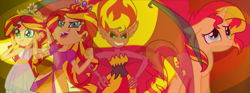 Size: 851x315 | Tagged: safe, sunset satan, sunset shimmer, pony, equestria girls, clothes, female, multicolored hair