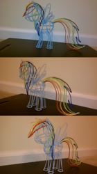 Size: 3264x5817 | Tagged: safe, artist:eightup747, rainbow dash, pegasus, pony, absurd resolution, craft, custom