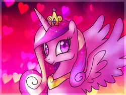 Size: 800x600 | Tagged: safe, artist:not-ordinary-pony, princess cadance, alicorn, pony, bust, portrait, solo, spread wings