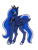 Size: 960x1280 | Tagged: safe, artist:pixelsketch2103, princess luna, alicorn, pony, :t, colored pupils, cute, fluffy, looking at you, one eye closed, simple background, smiling, solo, transparent background, wink