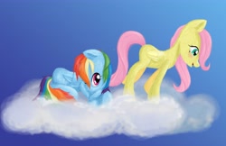 Size: 4920x3192 | Tagged: safe, artist:gatitonyaa, fluttershy, rainbow dash, pegasus, pony, female, filly, mare, wings