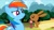 Size: 1176x662 | Tagged: safe, screencap, fluttershy, rainbow dash, pegasus, pony, rabbit, may the best pet win, youtube caption