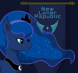 Size: 1024x966 | Tagged: safe, artist:kachu-applekiwi, princess luna, alicorn, pony, female, horn, mare, new lunar republic, solo