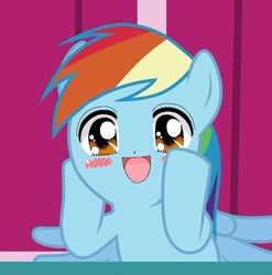 Size: 500x507 | Tagged: safe, edit, edited screencap, screencap, rainbow dash, pegasus, pony, applebuck season, cute, dashface, draw on me, so awesome