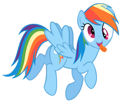 Size: 3642x3000 | Tagged: safe, artist:bl1ghtmare, rainbow dash, pegasus, pony, cute, derp, female, mare, open mouth, rainbow derp, silly, silly pony, simple background, solo, tongue out, transparent background, vector