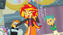 Size: 1023x574 | Tagged: safe, screencap, snails, snips, sunset shimmer, equestria girls, equestria girls (movie)