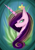 Size: 1024x1482 | Tagged: safe, artist:infinitysmilesdraws, princess cadance, queen chrysalis, alicorn, changeling, changeling queen, pony, bust, disguise, disguised changeling, fake cadance, portrait, solo