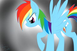 Size: 1500x1000 | Tagged: safe, artist:wubcakeva, rainbow dash, pegasus, pony, blue coat, female, mare, multicolored mane