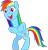 Size: 2003x2078 | Tagged: safe, artist:drinkeviltea, rainbow dash, pegasus, pony, the crystal empire, rarity tugs her mane, simple background, transparent background, tugging, vector