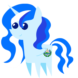 Size: 1080x1080 | Tagged: safe, artist:archooves, oc, oc:princess el salvador, alicorn, pony, alicorn oc, el salvador, female, mare, nation ponies, pointy ponies, ponified, simple background, solo, transparent background