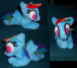 Size: 1097x965 | Tagged: safe, artist:sophillia, rainbow dash, irl, photo, plushie, solo