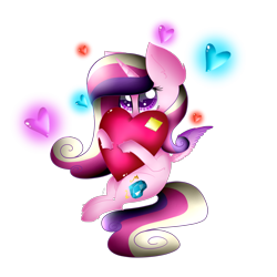 Size: 2000x2000 | Tagged: safe, artist:norica-official, princess cadance, alicorn, pony, flying, heart, heart eyes, simple background, solo, transparent background, wingding eyes