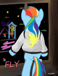 Size: 1288x1688 | Tagged: safe, artist:kyojiogami, rainbow dash, pegasus, pony, crossover, drive, parody