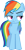 Size: 3003x6000 | Tagged: safe, artist:fineprint-mlp, rainbow dash, pegasus, pony, simple background, solo, transparent background, vector