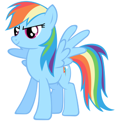 Size: 6700x7000 | Tagged: safe, artist:anxet, rainbow dash, pegasus, pony, absurd resolution, simple background, transparent background, vector