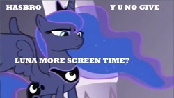 Size: 642x361 | Tagged: safe, edit, edited screencap, screencap, princess luna, alicorn, pony, the crystal empire, hasbro, solo