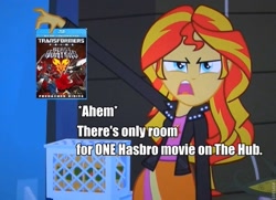 Size: 800x578 | Tagged: safe, sunset shimmer, equestria girls, exploitable meme, meme, op is a cuck, op is trying to start shit, osman, predacons rising, sunset is disgusted, transformers, transformers prime