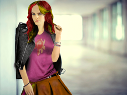 Size: 1920x1440 | Tagged: safe, artist:rammbrony, edit, sunset shimmer, human, equestria girls, emma watson, irl, irl human, photo, solo