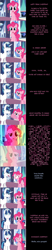 Size: 2000x9675 | Tagged: safe, artist:mlp-silver-quill, pinkie pie, shining armor, earth pony, pony, unicorn, comic:pinkie pie says goodnight, absurd resolution, comic, cracked armor, crystal castle, crystal empire, duo, female, font, male, mare, psychedelic, sleep deprivation, sleepless, stallion, wingdings