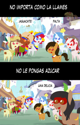 Size: 1280x1998 | Tagged: safe, artist:archooves, oc, oc:camila, oc:chilenia, oc:kuruminha, oc:nucita, oc:princess argenta, oc:princess peruvia, oc:tailcoatl, pony, argentina, avocado, brazil, chile, colombia, food, mexico, nation ponies, peru, pointy ponies, ponified, spanish, venezuela