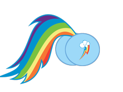 Size: 1024x768 | Tagged: safe, artist:austin673, rainbow dash, pegasus, pony, flank, plot, simple background, tail, transparent background, vector