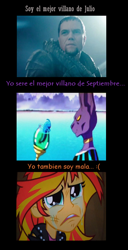 Size: 548x1067 | Tagged: safe, sunset shimmer, equestria girls, equestria girls (movie), beerus, general zod, spanish, sunsad shimmer