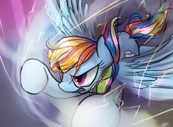 Size: 1500x1100 | Tagged: dead source, safe, artist:surgicalarts, rainbow dash, pegasus, pony, action pose, flying, solo, sonic rainboom