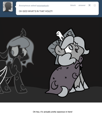 Size: 666x795 | Tagged: safe, artist:egophiliac, princess luna, oc, oc:imogen, oc:pebbl, alicorn, changeling, changeling queen, pony, cartographer's cap, changeling oc, changeling queen oc, female, filly, grayscale, hat, hole, marauder's mantle, monochrome, moon roc, moonstuck, raised hoof, scared, woona, younger